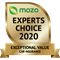 Mozo Experts Choice Exceptional Value Award 